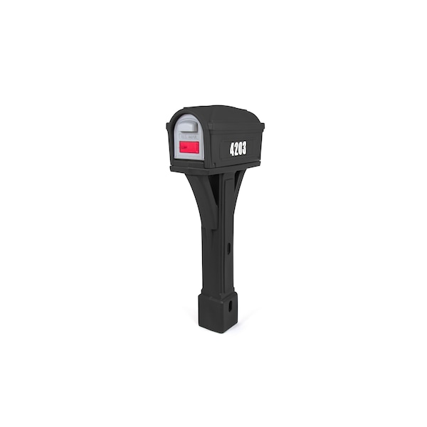 Classic Mailbox, Black/Black
