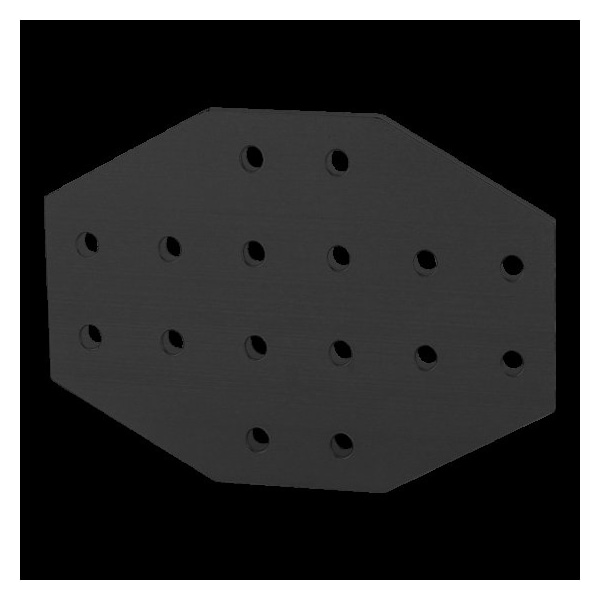 Black 10 S 16 Hole Cross Joining Plate