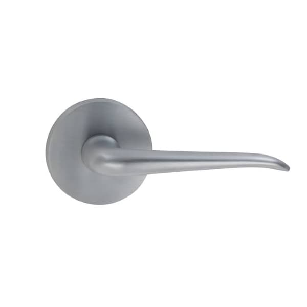 Left Hand 42 Knob with 2-5/8" Rose Single Dummy Satin Chrome