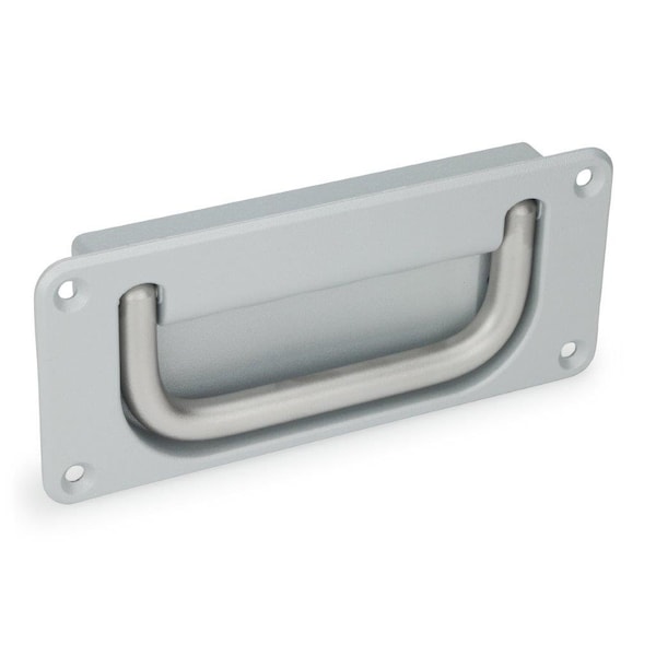 Recessed Folding Pull Handle, Silver, SS