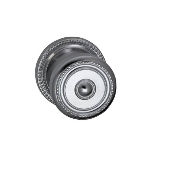 Knob 2-5/8" Rose Priv 2-3/8" BS T 1-3/4" Doors Bright Chrome 430