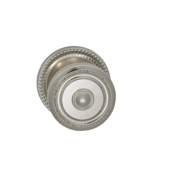 Knob 2-5/8" Rose Pass 2-3/4" BS Full Lip 1-3/4" Doors BR NKL 430