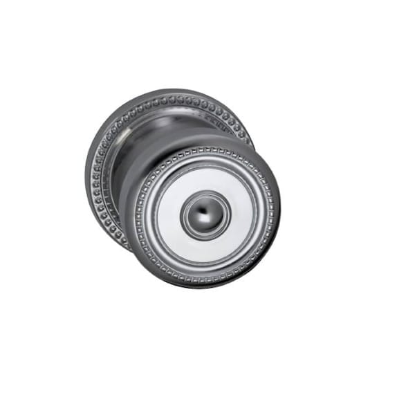 Knob 2-5/8" Rose Pass 2-3/8" BS T 1-3/8" Doors Bright Chrome 430