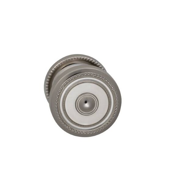 Knob 2-3/16" Rose Pass 2-3/4" BS T 1-3/4" Doors Bright Nickel 430