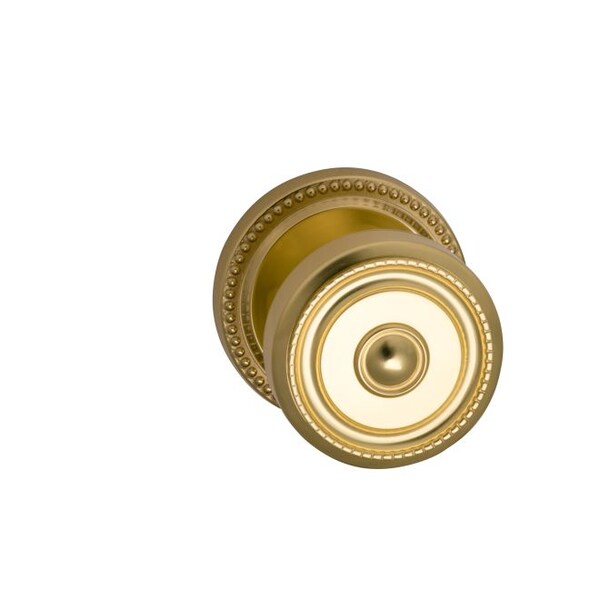 Knob 2-5/8" Rose Priv 2-3/4" BS T 1-3/4" Doors Bright Brass 430
