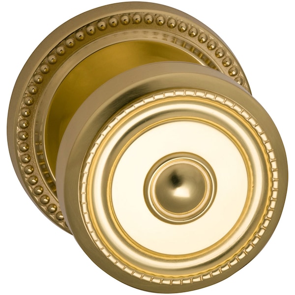 Knob 2-5/8" Rose Pass 2-3/8" BS T 1-3/8" Doors Bright Brass 430