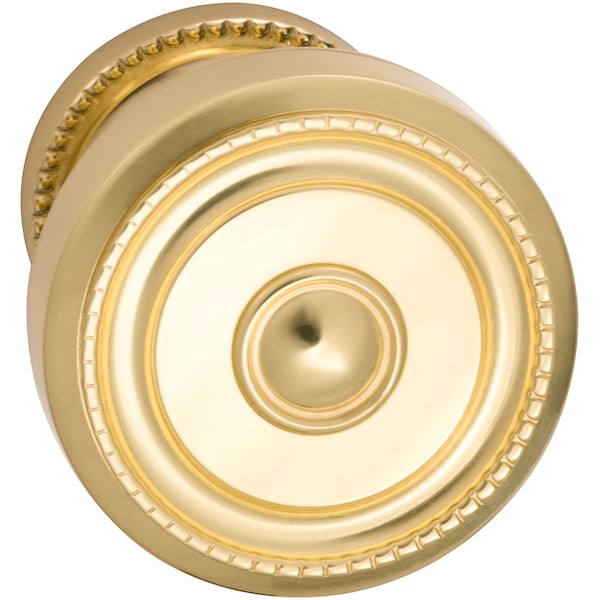 Knob 1-3/4" Rose Pass 2-3/8" BS T 1-3/8" Doors Bright Brass 430