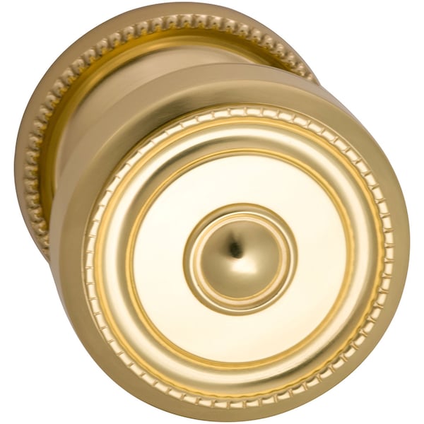 Knob 2-3/16" Rose Pass 2-3/8" BS T 1-3/8" Doors Bright Brass 430