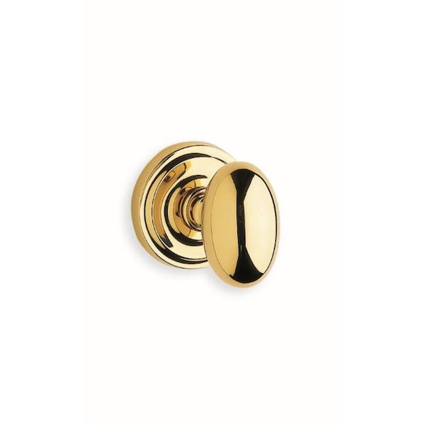 Knob with 2-5/8" Rose Single Dummy Concealed Screws Bright Brass 432