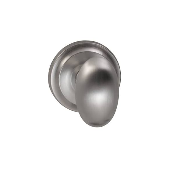 Knob with 2-5/8" Rose Single Dummy Concealed Screws Satin Chrome 432