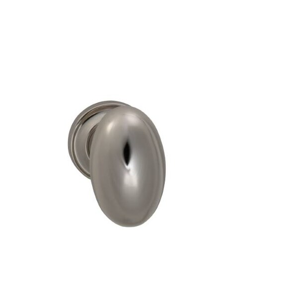 Knob with 1-3/4" Rose Single Dummy Bright Nickel 432