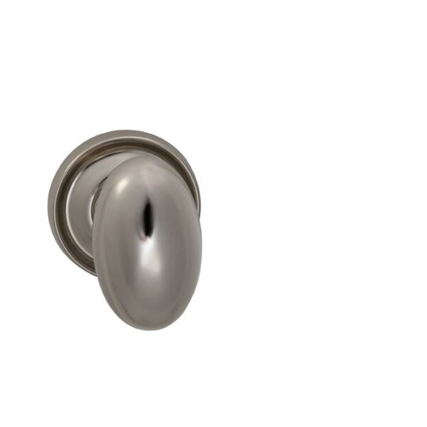 Knob 2-3/16" Rose Pass 2-3/4" BS T 1-3/8" Doors Bright Nickel 432