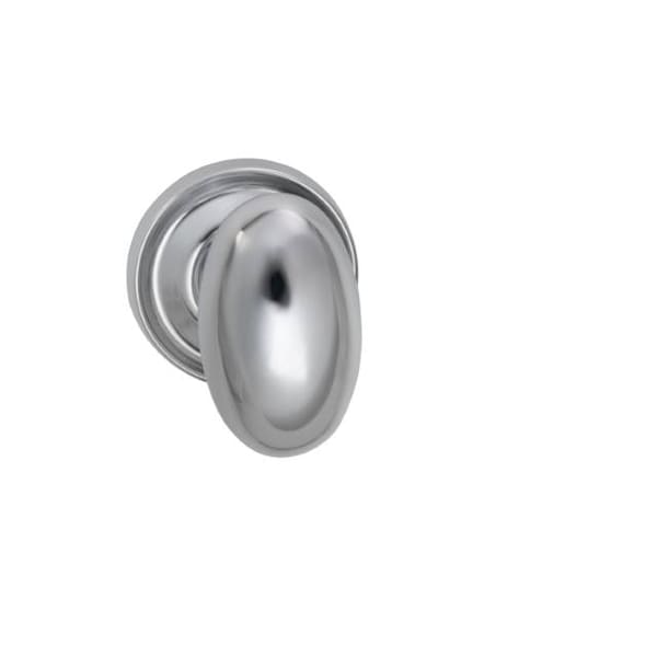 Knob 2-3/16" Rose Pass 2-3/4" BS T 1-3/4" Doors Bright Chrome 432