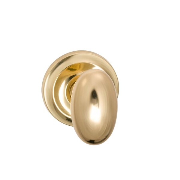 Knob 2-5/8" Rose Priv 2-3/4" BS T 1-3/4" Doors Bright Brass 432