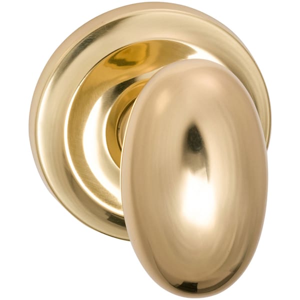 Knob 2-5/8" Rose Pass 2-3/8" BS T 1-3/8" Doors Bright Brass 432
