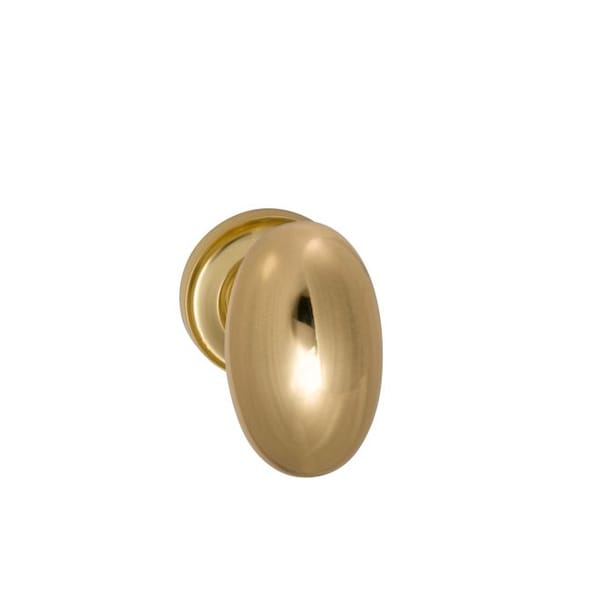 Knob 1-3/4" Rose Pass 238BS Full Lip 1-3/4" Doors Bright Brass 432
