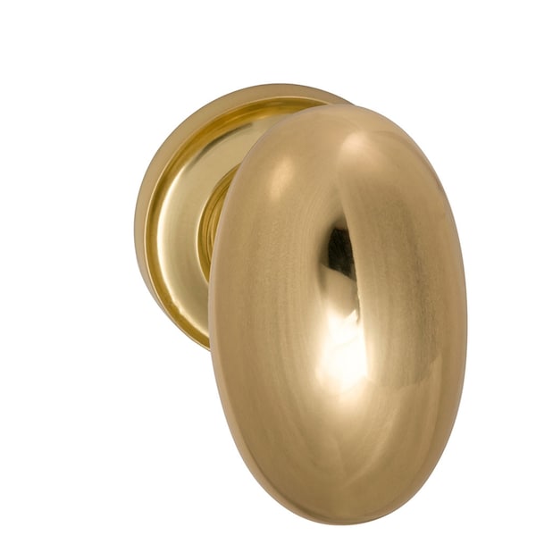 Knob 1-3/4" Rose Pass 2-3/8" BS T 1-3/8" Doors Bright Brass 432