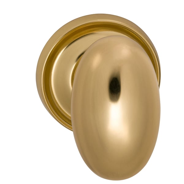 Knob 2-3/16" Rose Pass 2-3/8" BS T 1-3/8" Doors Bright Brass 432