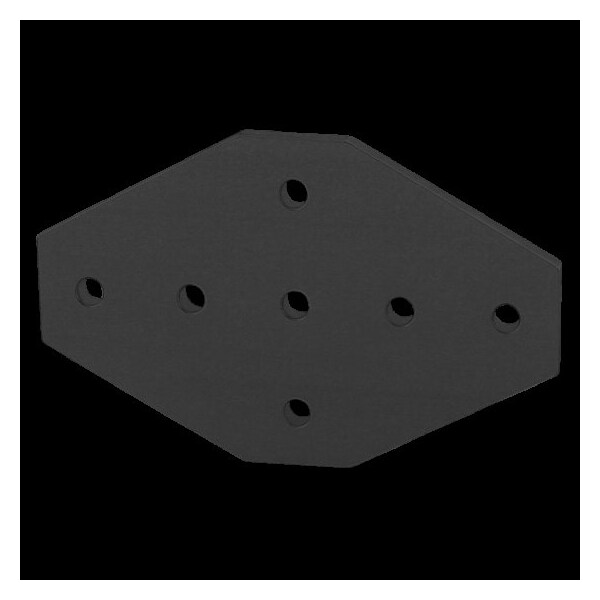 Black 15 S 7 Hole Cross Joining Plate