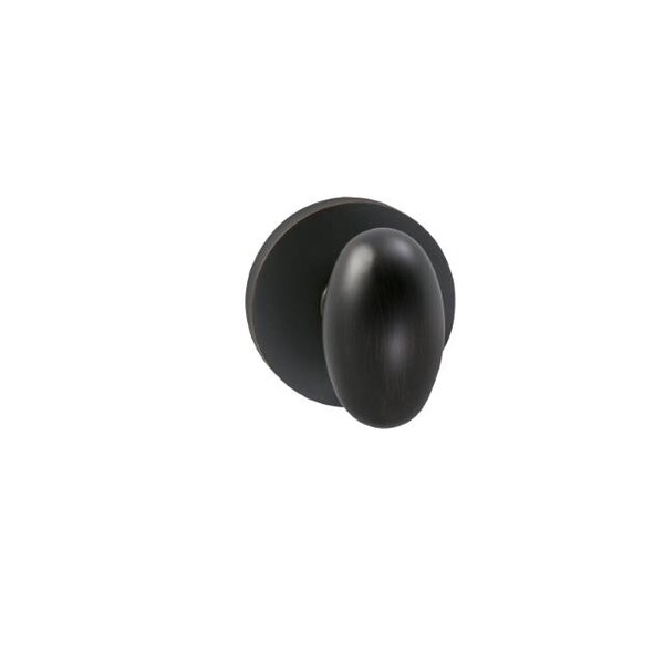 Knob with Modern Rose Single Dummy Tuscan Bronze 434