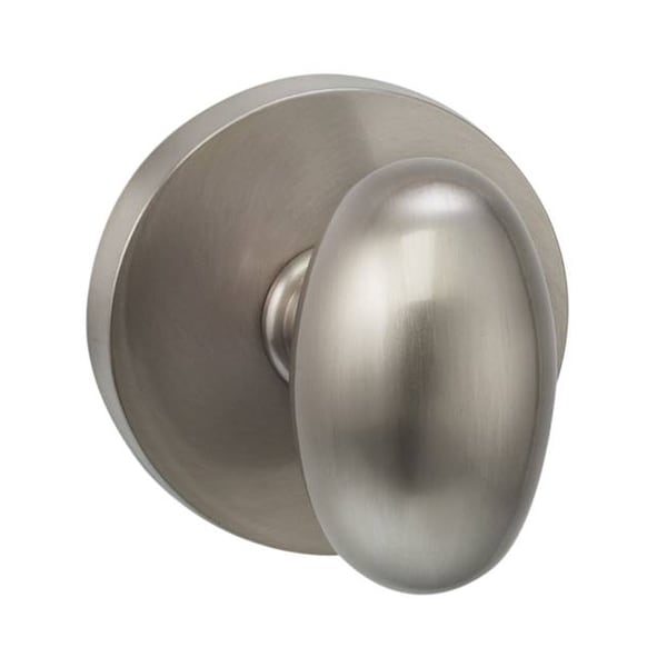 Knob Modern Rose Pass 2-3/8" BS Full Lip Strike Satin Nickel 434