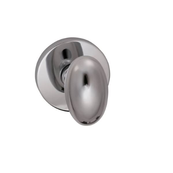 Knob Modern Rose Pass 2-3/8" BS Full Lip Strike Bright Chrome 434