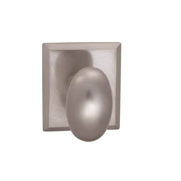 Knob Rectangular Rose Priv 2-3/8" BS Full Lip Strike Satin Nickel 434