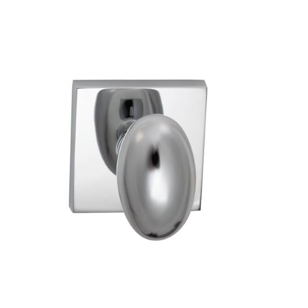 Knob Square Rose Priv 2-3/4" BS Full Lip Strike Bright Chrome 434