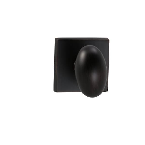 Knob Square Rose Priv 2-3/4" BS Full Lip Strike Tuscan Bronze 434