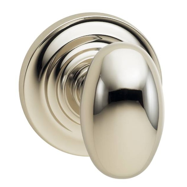 Knob Traditional Rose Pass 2-3/4" BS Full Lip Strike Bright Nickel 434