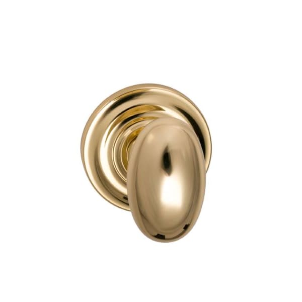 Knob Traditional Rose Priv 2-3/4" BS Full Lip Strike Bright Brass 434