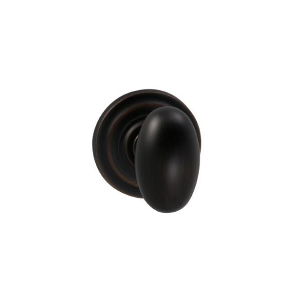 Knob Traditional Rose Priv 2-3/4" BS Full Lip Strike Tuscan Bronze 434
