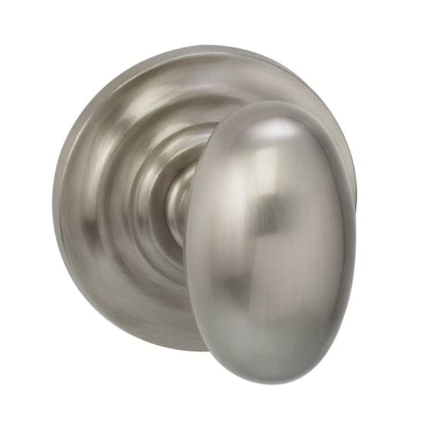 Knob Traditional Rose Pass 2-3/8" BS Full Lip Strike Satin Nickel 434