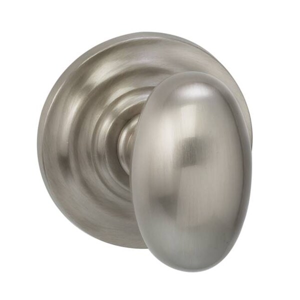 Knob Traditional Rose Pass 2-3/8" BS T Strike Satin Nickel 434