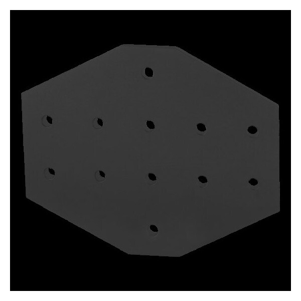 Black 15 S 12 Hole Cross Joining Plate