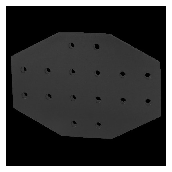 Black 15 S 16 Hole Cross Joining Plate