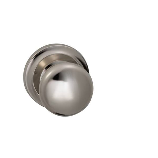 Knob 2-5/8" Rose Pass 2-3/4" BS Full Lip 1-3/8" Doors BR NKL 442