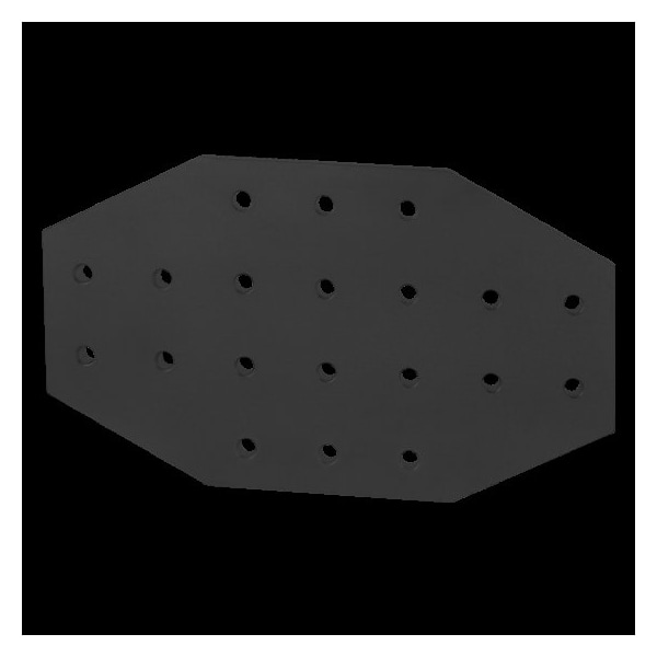 Black 15 S 20 Hole Cross Joining Plate