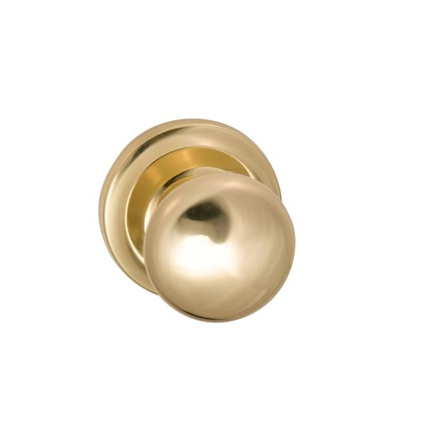 Knob 2-5/8" Rose Pass 2-3/4" BS T 1-3/8" Doors Bright Brass 442