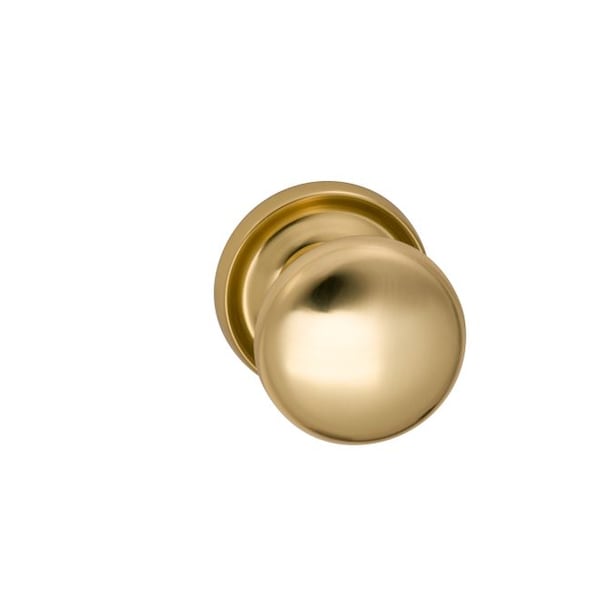 Knob 2-3/16" Rose Pass 2-3/4" BS T 1-3/4" Doors Bright Brass 442