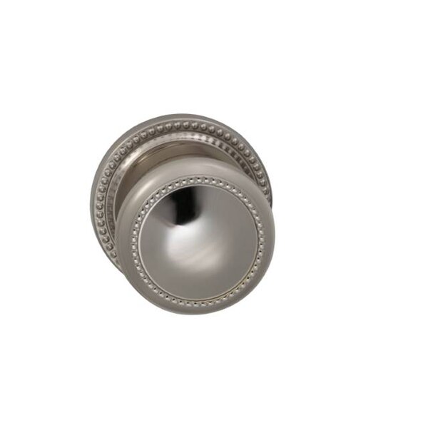 Knob 2-5/8" Rose Pass 2-3/4" BS Full Lip 1-3/4" Doors BR NKL 443