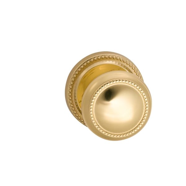 Knob 2-5/8" Rose Pass 2-3/4" BS T 1-3/4" Doors Bright Brass 443