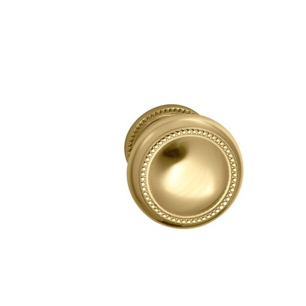 Knob 1-3/4" Rose Pass 238BS Full Lip 1-3/4" Doors Bright Brass 443