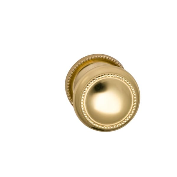 Knob 2-3/16" Rose Pass 2-3/8" BS T 1-3/4" Doors Bright Brass 443
