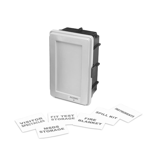 Medium White w/Label Kit, 1 Shelf