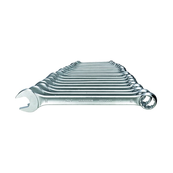Combination Wrench Set, 20 pcs., 8-32mm, Wrench Head Sizes: 8mm to 32mm