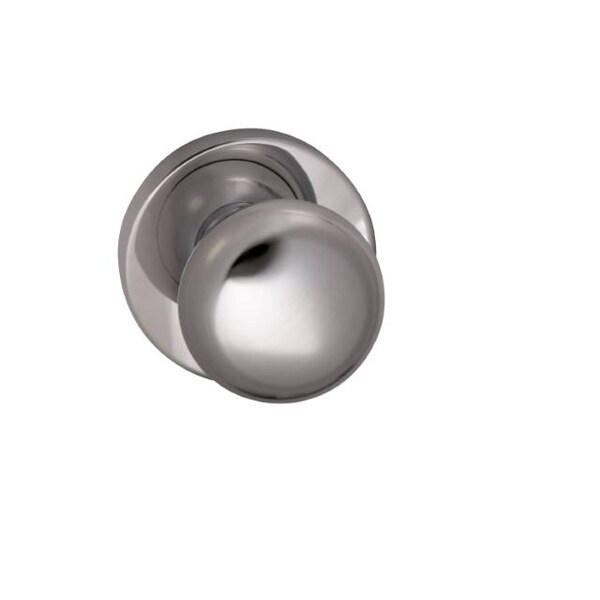 Knob Modern Rose Pass Knob 2-3/4" BS Full Lip Strike Bright Chrome 458
