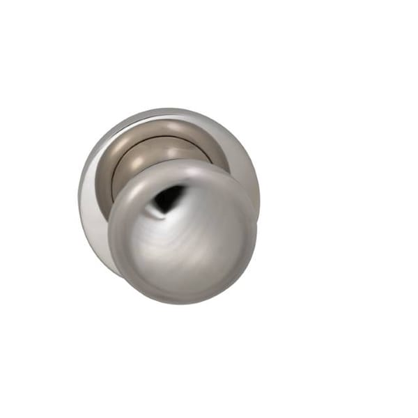 Knob Modern Rose Pass Knob 2-3/8" BS T Strike Bright Nickel 458