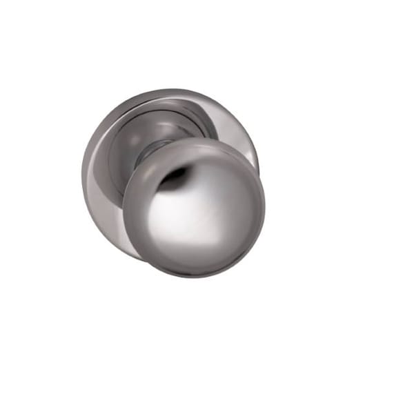 Knob Modern Rose Pass Knob 2-3/8" BS T Strike Bright Chrome 458