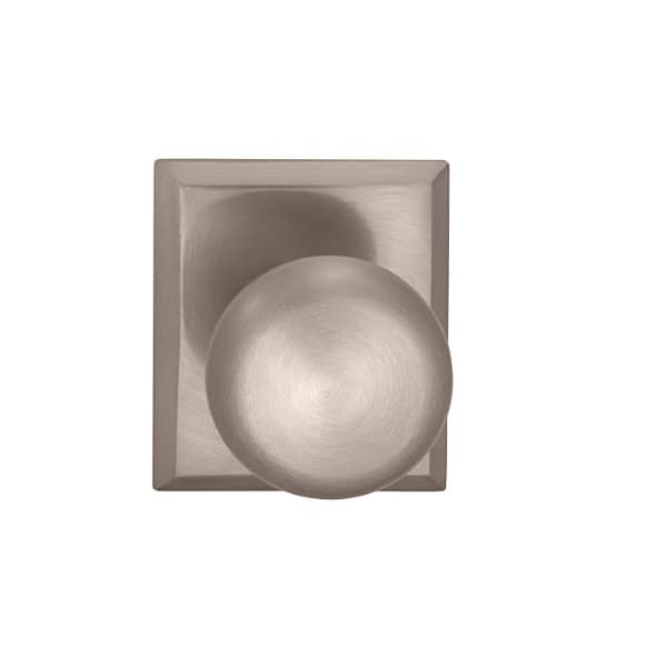 Knob Rectangular Rose Priv Knob 2-3/4" BS Full Lip Satin Nickel 458